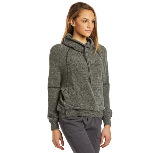 Prana Auberon Grey Cowl Neck Pullover 